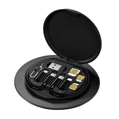 Data Cable Storage Box & Phone Holder