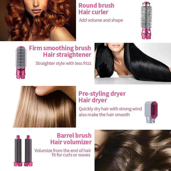 5-in-1 Hot Air Styler & Hair Dryer Styling Tool